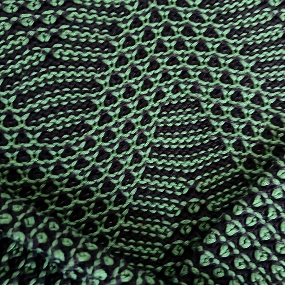 BCBGMaxazria green and navy woven sweater size XS - Picture 3 of 4